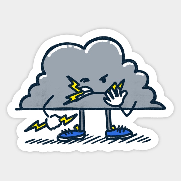 Lightning Cloud Sticker by nickv47